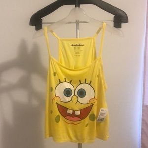 🎁F21 Spongebob tank top, Size L